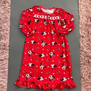 Disney little girls size 4T night gown Minnie Mouse print
